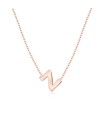 Silver Initial Letter Necklace Z SPE-5566